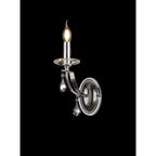 NL74239 Kort Wall Lamp 1 Light Polished Chrome/Satin Nickel/Clear Crystal