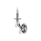 NL74239 Kort Wall Lamp 1 Light Polished Chrome/Satin Nickel/Clear Crystal