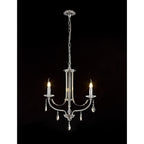 NL74259 Kort Pendant 3 Light Polished Chrome/Satin Nickel/Clear Crystal