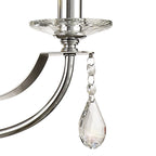 NL74259 Kort Pendant 3 Light Polished Chrome/Satin Nickel/Clear Crystal