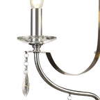 NL74259 Kort Pendant 3 Light Polished Chrome/Satin Nickel/Clear Crystal