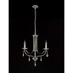 NL74259 Kort Pendant 3 Light Polished Chrome/Satin Nickel/Clear Crystal