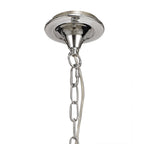 NL74269 Kort Pendant 5 Light Polished Chrome & Satin Nickel/Clear Crystal