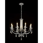 NL74279 Kort Pendant 8 Light Polished Chrome/Satin Nickel/Clear Crystal