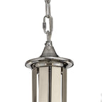 NL74279 Kort Pendant 8 Light Polished Chrome/Satin Nickel/Clear Crystal