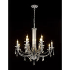 NL74289 Kort Pendant 12 Light Polished Chrome/Satin Nickel/Clear Crystal
