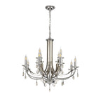 NL74289 Kort Pendant 12 Light Polished Chrome/Satin Nickel/Clear Crystal