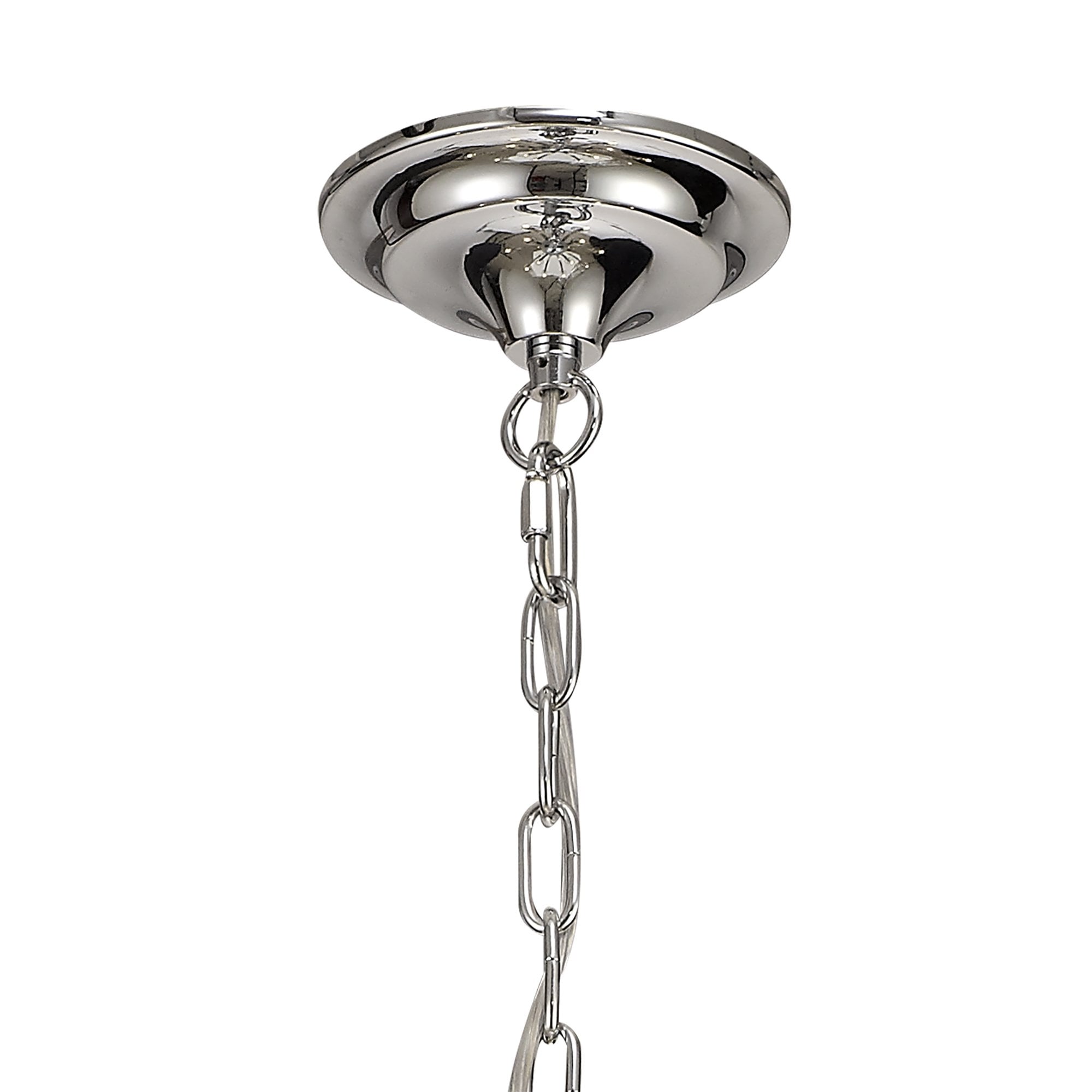 NL74289 Kort Pendant 12 Light Polished Chrome/Satin Nickel/Clear Crystal