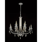 NL74289 Kort Pendant 12 Light Polished Chrome/Satin Nickel/Clear Crystal