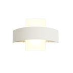 NL72059 Lahna Outdoor Up & Downward  Lighting Wall Lamp 2 Light LED Sand White