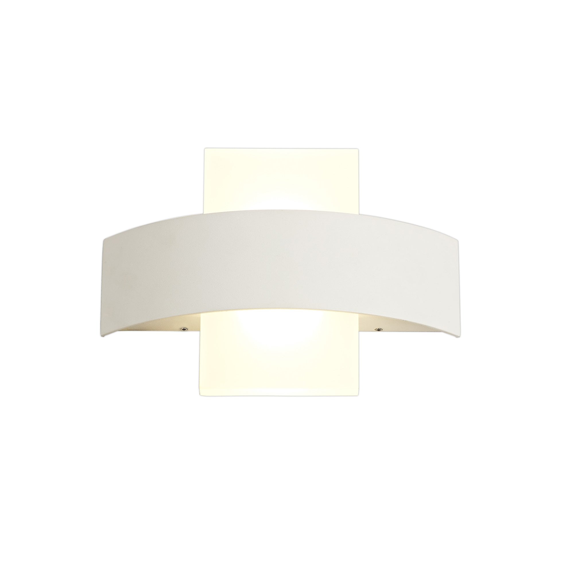 NL72059 Lahna Outdoor Up & Downward  Lighting Wall Lamp 2 Light LED Sand White