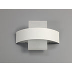 NL72059 Lahna Outdoor Up & Downward  Lighting Wall Lamp 2 Light LED Sand White