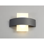 NL72069 Lahna Outdoor Up & Downward  Lighting Wall Lamp 2 Light LED Anthracite