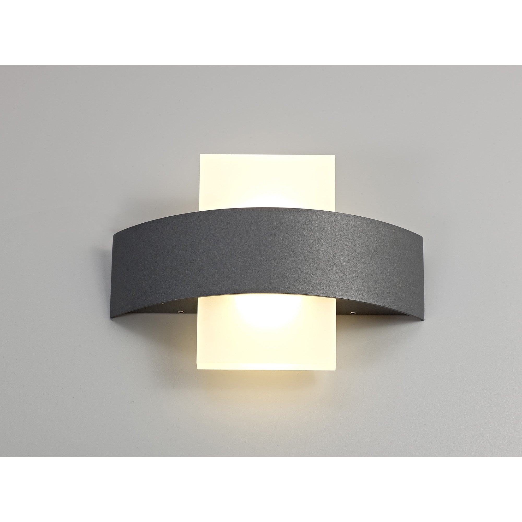 NL72069 Lahna Outdoor Up & Downward  Lighting Wall Lamp 2 Light LED Anthracite