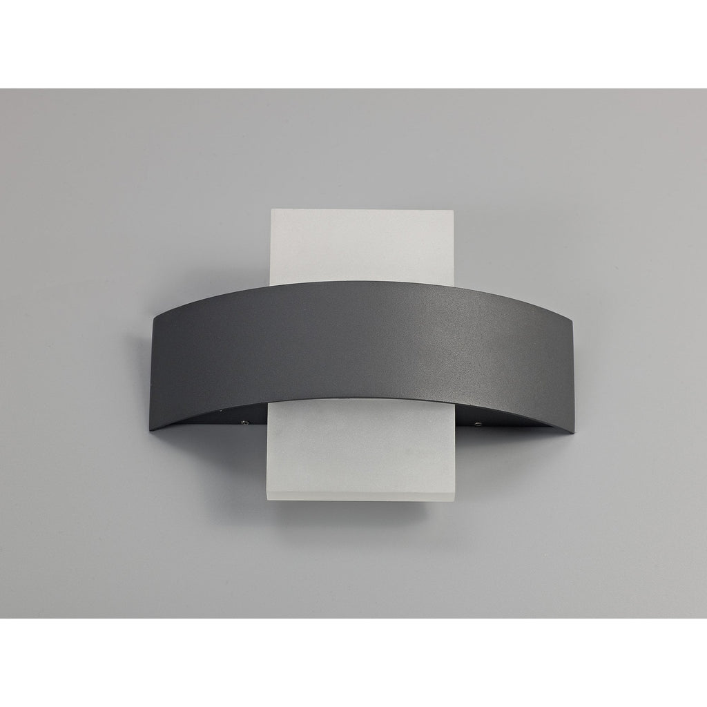 NL72069 Lahna Outdoor Up & Downward  Lighting Wall Lamp 2 Light LED Anthracite