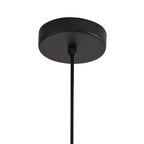 NL76039 Lassie Single Small Pendant 1 Light Adjustable Matt Black/Satin Gold