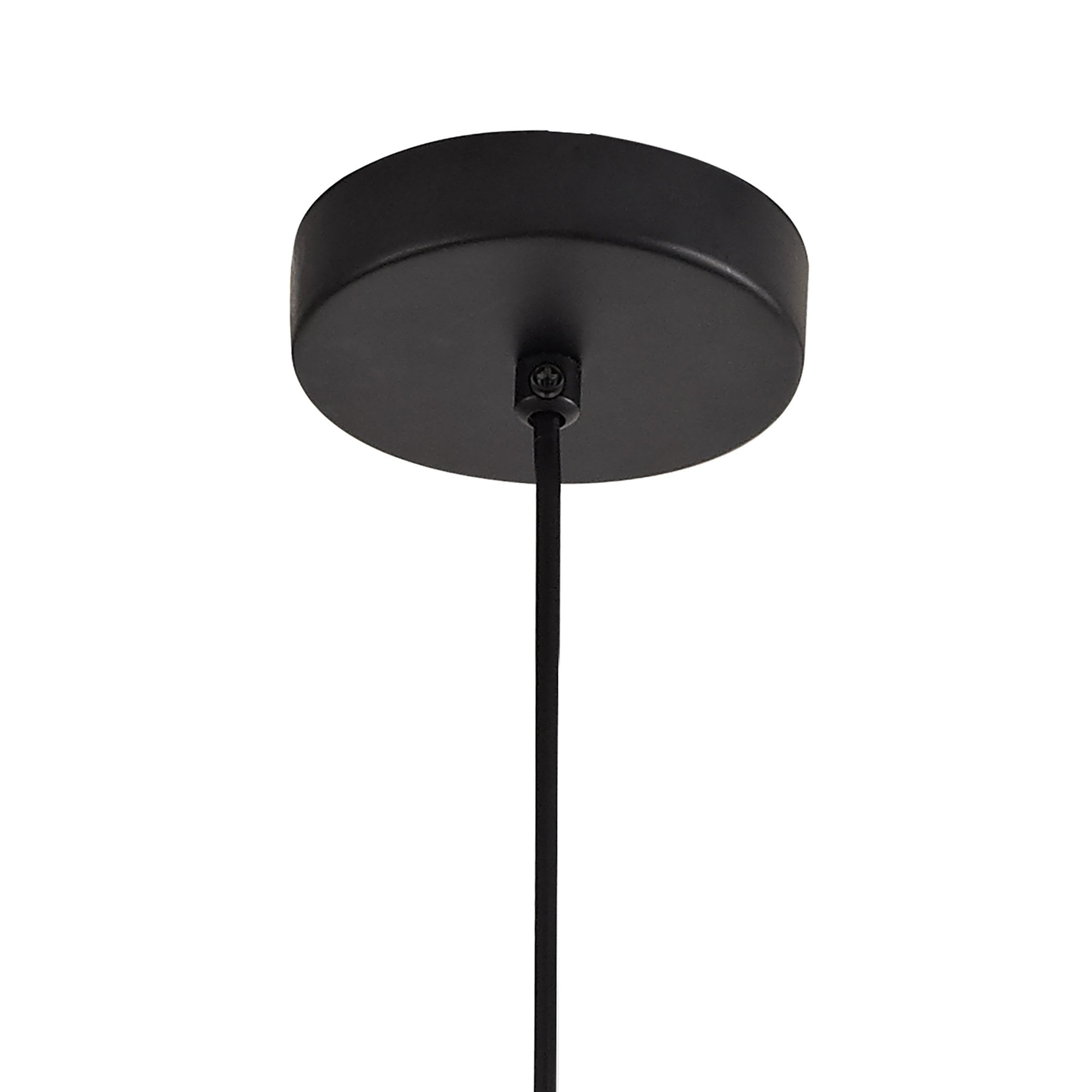 NL76039 Lassie Single Small Pendant 1 Light Adjustable Matt Black/Satin Gold