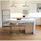 NL75969 Lat Single Pendant 1 Light Adjustable Marble Effect