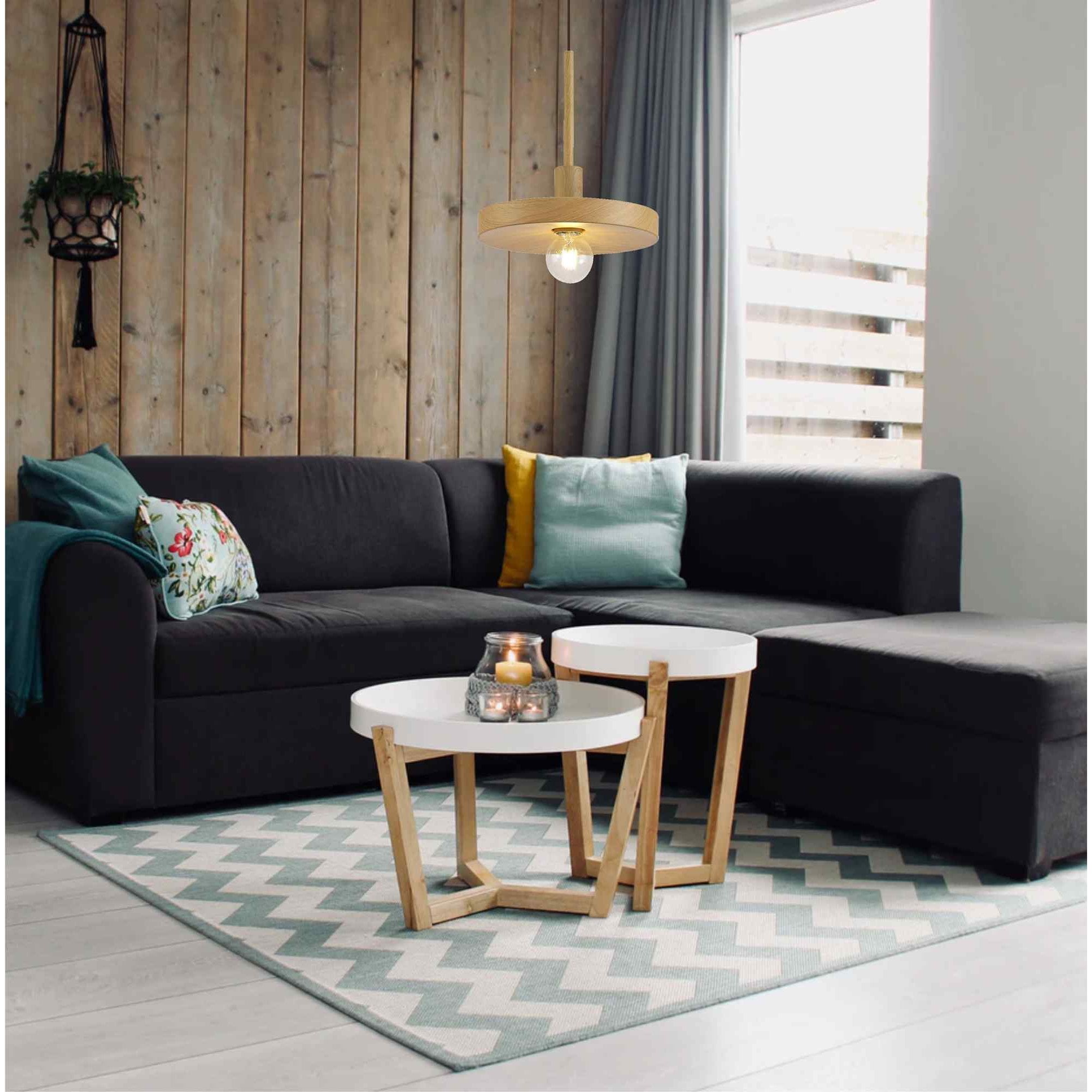 NL75969 Lat Single Pendant 1 Light Adjustable Marble Effect