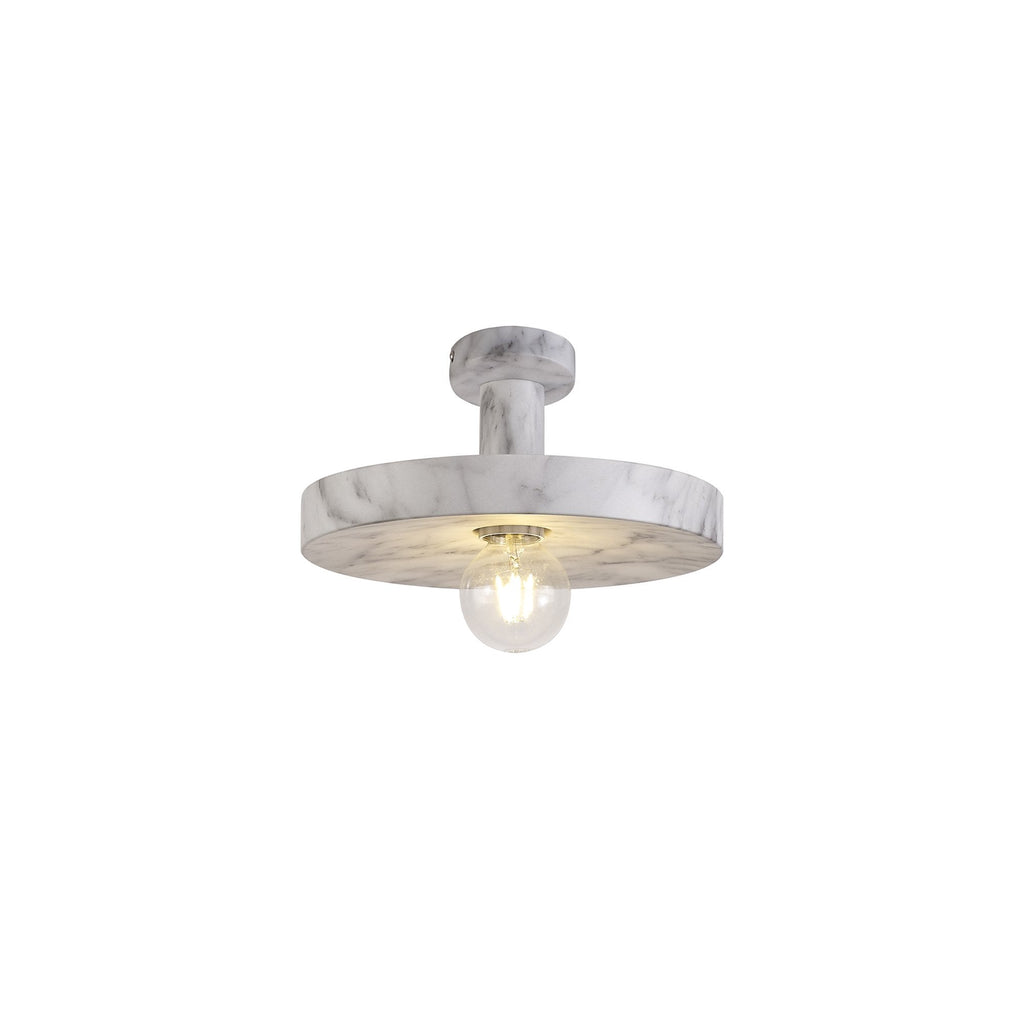 NL75969 Lat Single Pendant 1 Light Adjustable Marble Effect