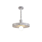 NL75969 Lat Single Pendant 1 Light Adjustable Marble Effect
