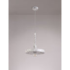 NL75969 Lat Single Pendant 1 Light Adjustable Marble Effect