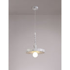 NL75969 Lat Single Pendant 1 Light Adjustable Marble Effect