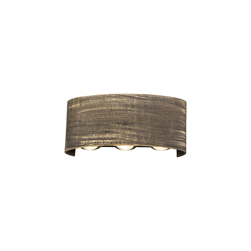 NL72049 Lewis Outdoor Up & Downward  Lighting Wall Lamp LED Black/Gold