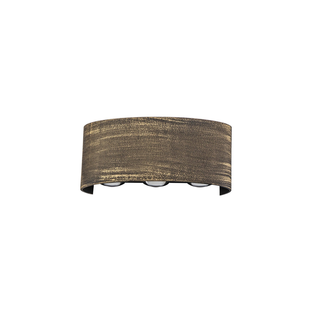 NL72049 Lewis Outdoor Up & Downward  Lighting Wall Lamp LED Black/Gold