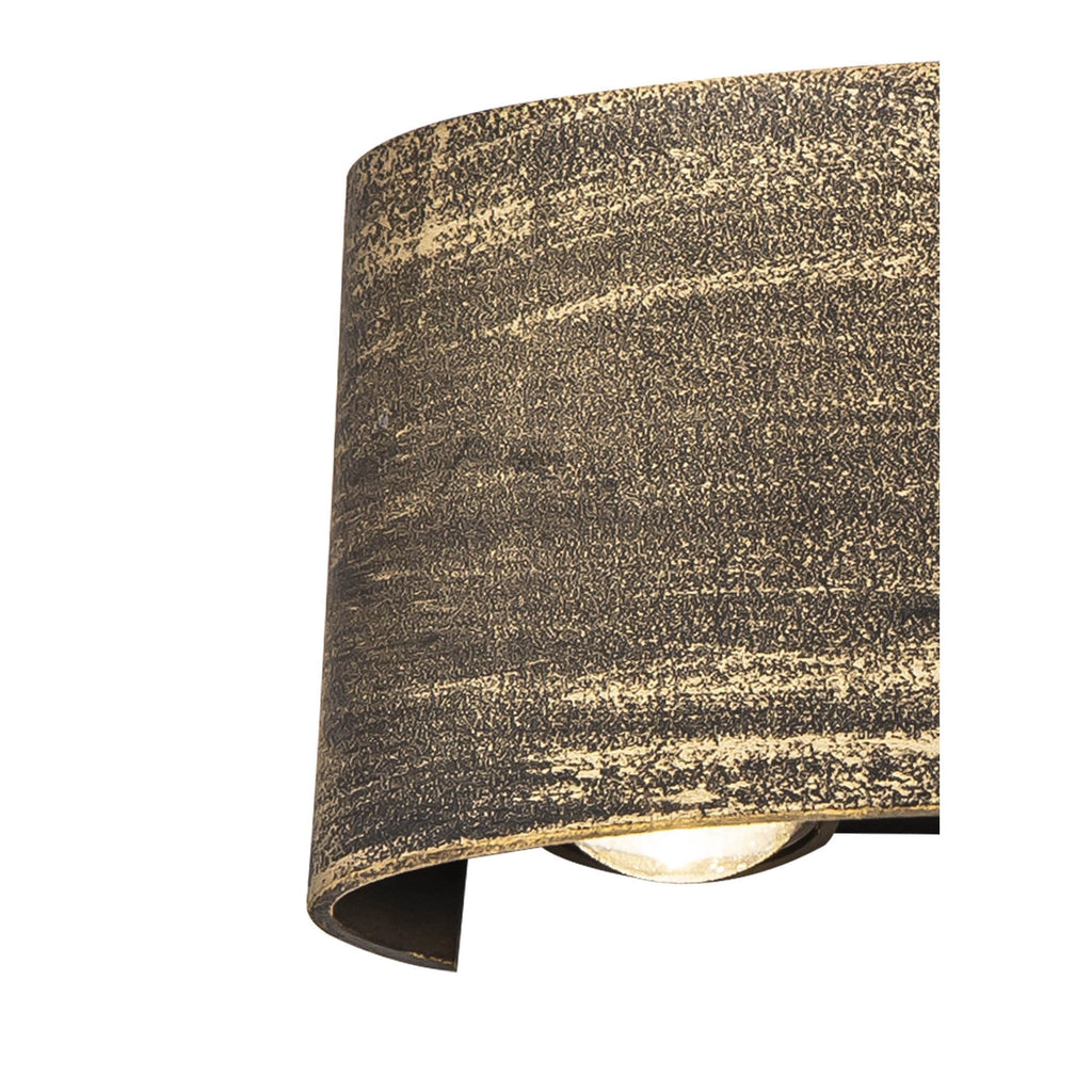 NL72049 Lewis Outdoor Up & Downward  Lighting Wall Lamp LED Black/Gold