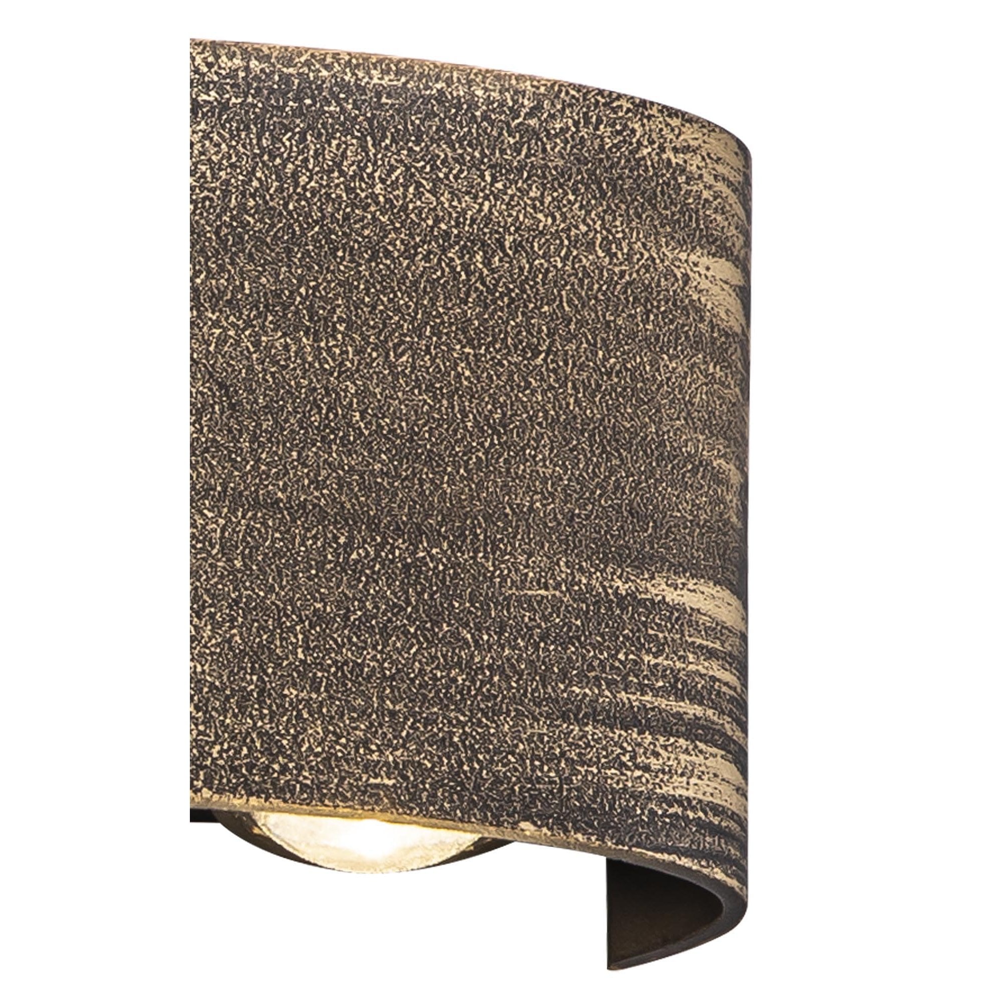 NL72049 Lewis Outdoor Up & Downward  Lighting Wall Lamp LED Black/Gold