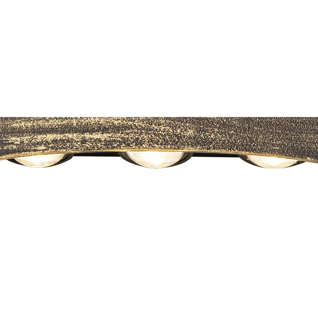 NL72049 Lewis Outdoor Up & Downward  Lighting Wall Lamp LED Black/Gold
