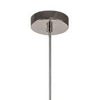 NL71359 Linus Elliptical Sphere Pendant 1 Light Polished Nickel