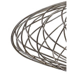 NL71359 Linus Elliptical Sphere Pendant 1 Light Polished Nickel