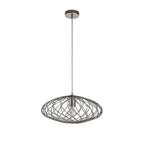 NL71359 Linus Elliptical Sphere Pendant 1 Light Polished Nickel