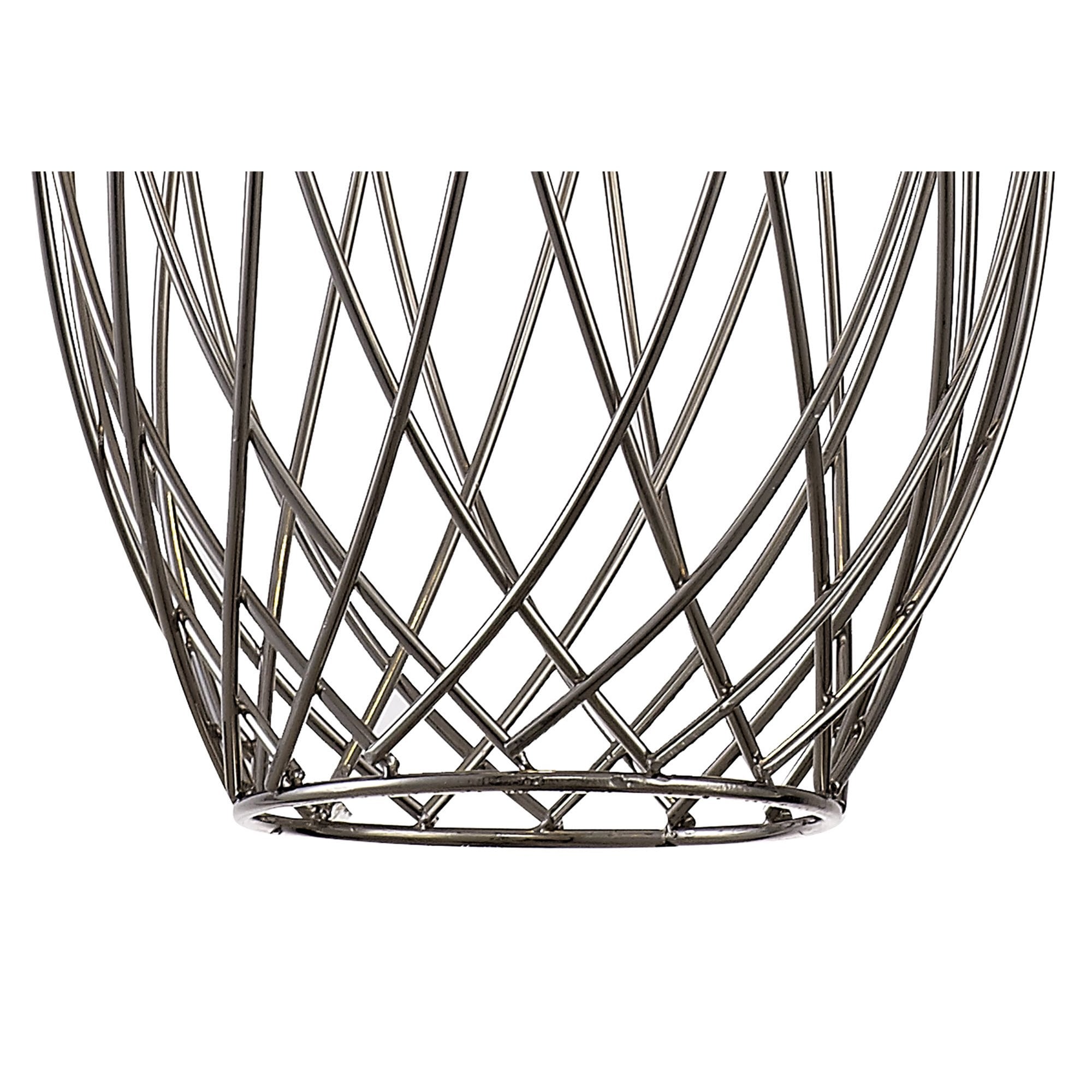 NL71369 Linus Curved Cylinder Pendant 1 Light Polished Nickel