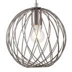 NL71379 Linus Sphere Pendant 1 Light Polished Nickel