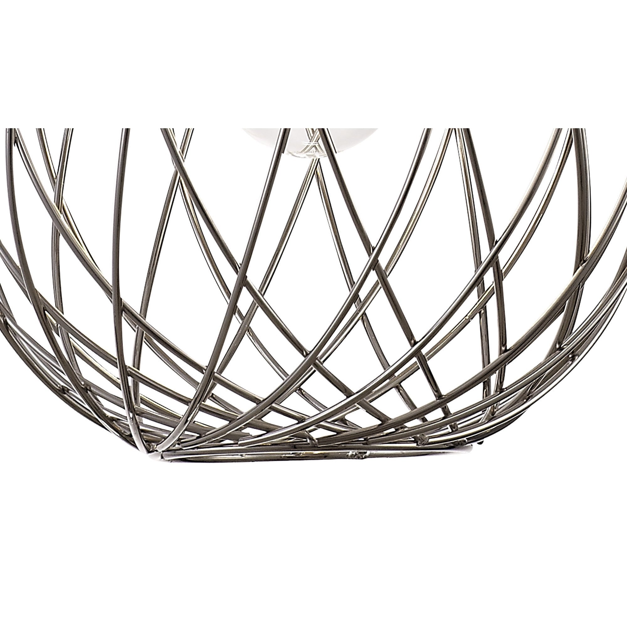 NL71379 Linus Sphere Pendant 1 Light Polished Nickel