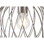 NL71379 Linus Sphere Pendant 1 Light Polished Nickel