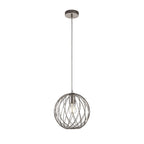 NL71379 Linus Sphere Pendant 1 Light Polished Nickel