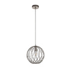 NL71379 Linus Sphere Pendant 1 Light Polished Nickel
