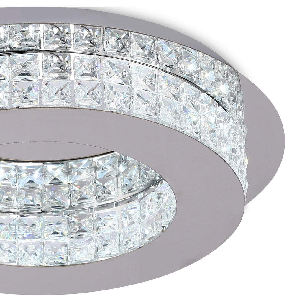 NL70469 Livia Ceiling  Light LED Polished Chrome/Crystal