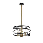 NL71019 Liza Pendant 4 Light Black/Satin Gold