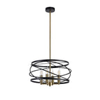 NL71019 Liza Pendant 4 Light Black/Satin Gold
