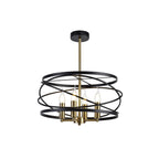 NL71019 Liza Pendant 4 Light Black/Satin Gold