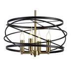 NL71019 Liza Pendant 4 Light Black/Satin Gold