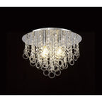 NL81319 Loopy Ceiling 4 Light Polished Chrome/Crystal