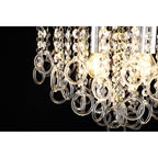 NL81319 Loopy Ceiling 4 Light Polished Chrome/Crystal