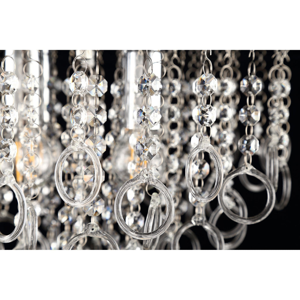 NL81319 Loopy Ceiling 4 Light Polished Chrome/Crystal