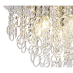 NL81329 Loopy Ceiling 6 Light Polished Chrome/Crystal